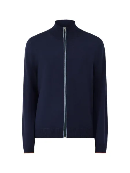 PS Paul Smith Merino Wool Zip-Through Cardigan