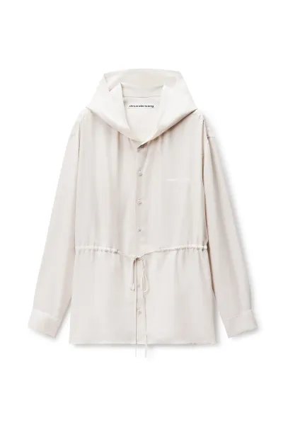 Ruched Waist Hoodie Dress