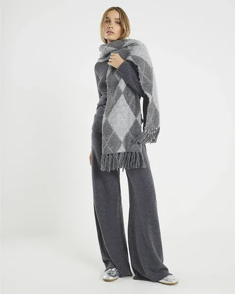 River Island Cosy Wide Leg Trousers