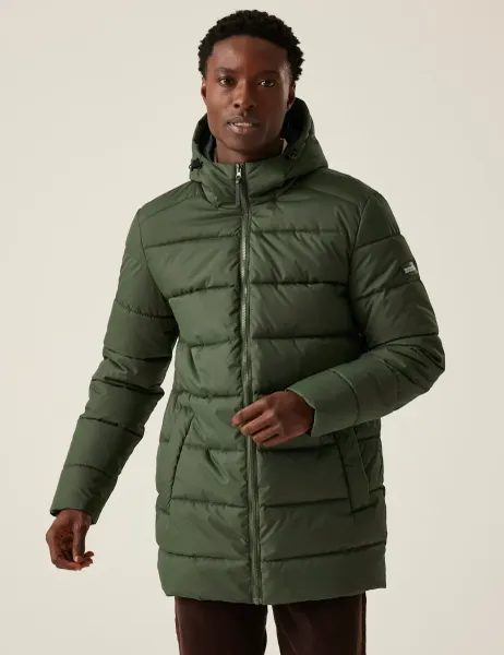 Lakiver Hooded Puffer Jacket Khaki