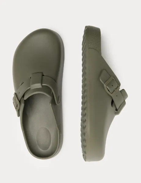 Marks & Spencer Moulded Mules Khaki