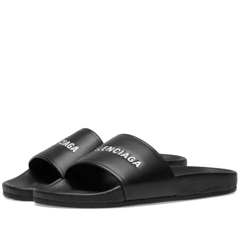 Classic Logo Leather Slide