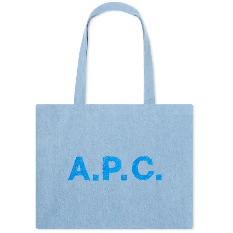 A.P.C. Diane Stonewashed Denim Shopper