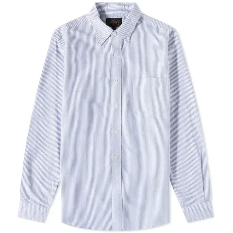 Button Down Block Stripe Shirt