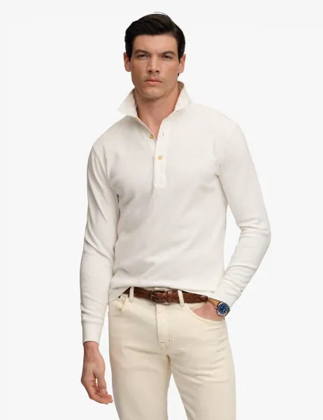 Superdry & Co Pure Cotton Long Sleeve Top White