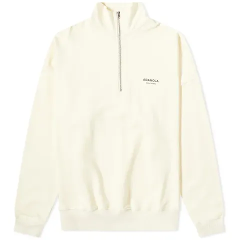 Tonal Logo Oversized Zip Neck Sweat - END. Exclusive