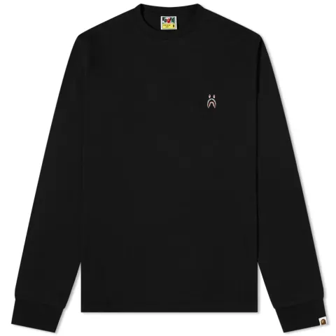 Long Sleeve Shark One Point T-Shirt