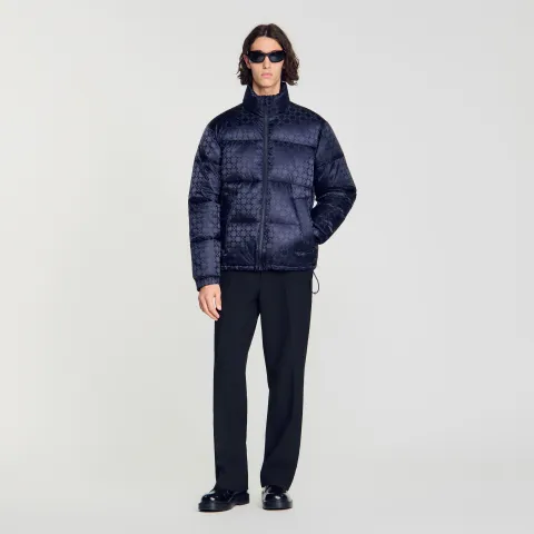 SANDRO Water-repellent cross-motif puffer