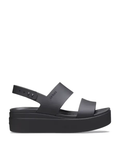 Crocs Brooklyn Wedge Sandals Black