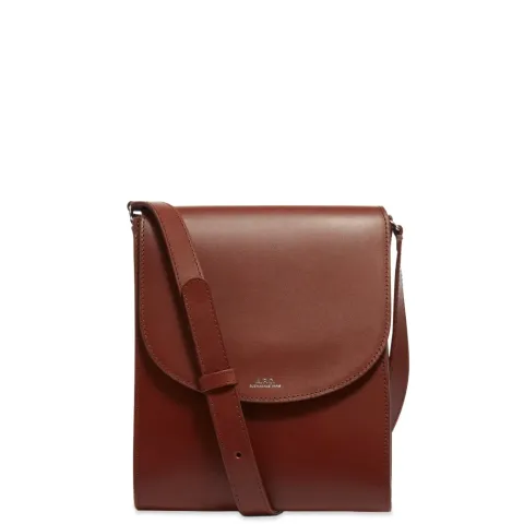 A.P.C. Demi-Lune Leather Sacoche