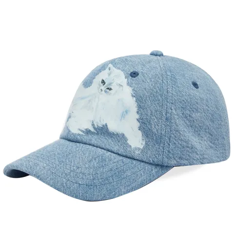 Carily Denim Cat Cap