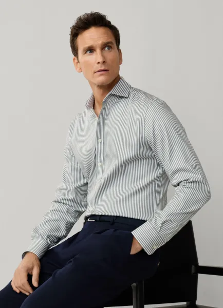 Tailored Fit Double Face Bengal Shirt