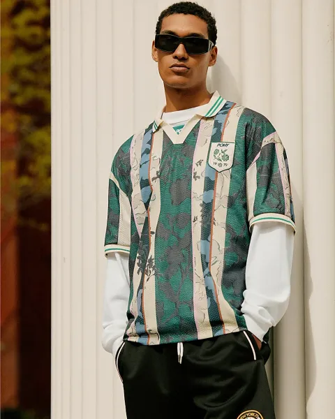 River Island Pony Oversized Stripe Football Top
