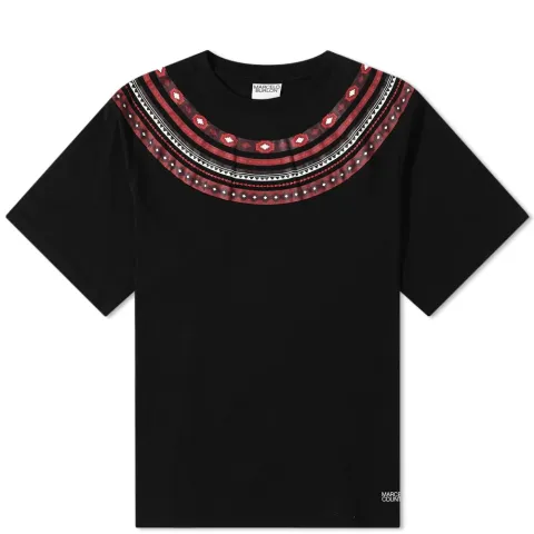 Folk Cross Collar T-Shirt