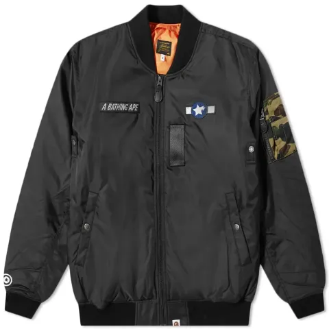 Busy Shark Loose Fit MA-1 Jacket