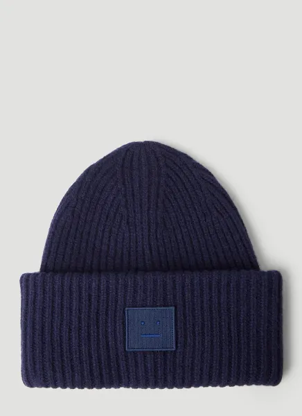 Face Patch Beanie Hat