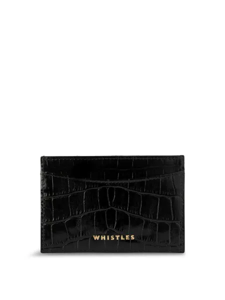 Whistles Shiny Croc Card Holder