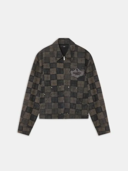 CHATEAU CREST DENIM JACKET - Brown