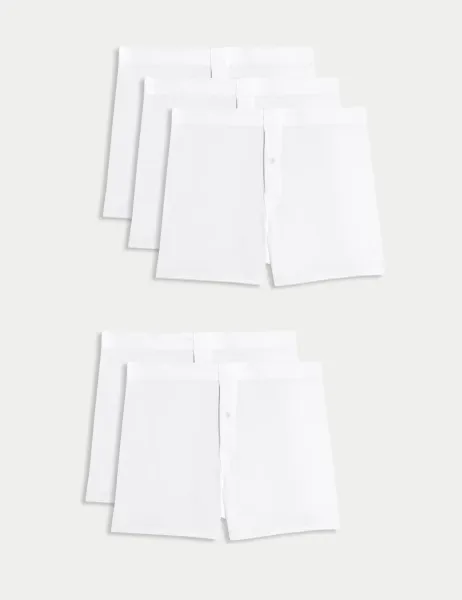 Marks & Spencer 5 Pack Essential Cotton Trunks White