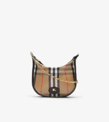 Mini Highlands Chain Bag in Sand beige - Women, Cotton, Linen