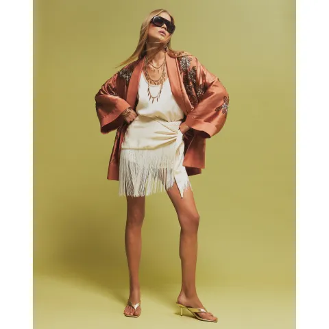 River Island Placement Embellished Kimono