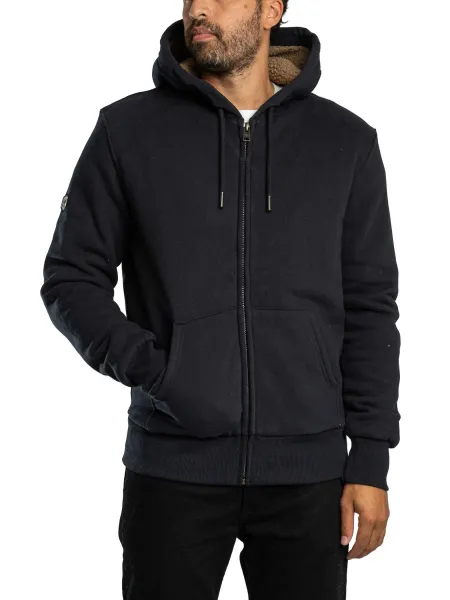 Borg Lined Zip Hoodie