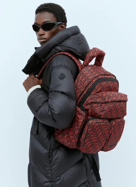 Logo Print Backpack