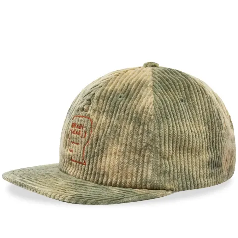 Bleached Cord Logo Head Cap