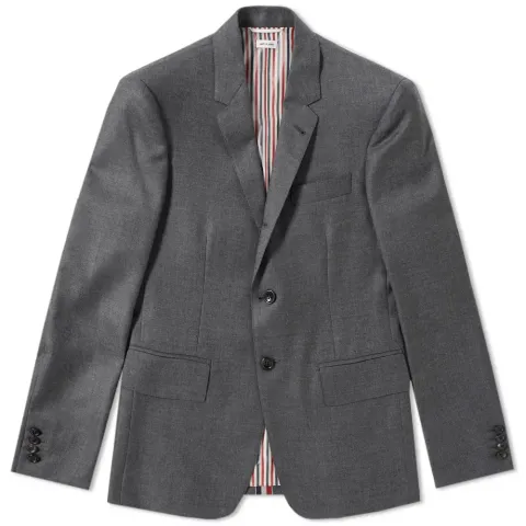 Centre Stripe Wool Blazer