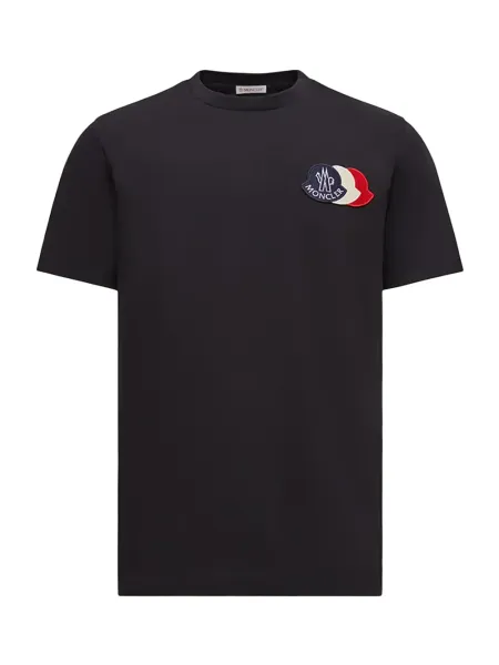 Men Tricolor Logo T-Shirt Navy