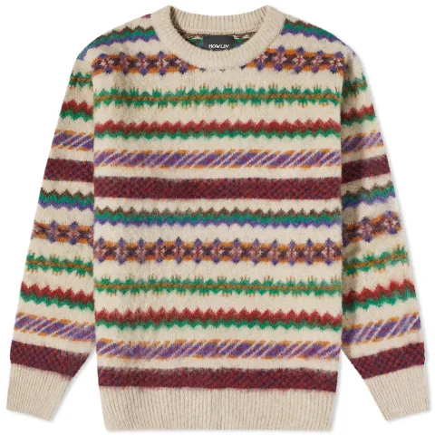 Howlin' A Woolen Wonder Fair isle Crew Knit