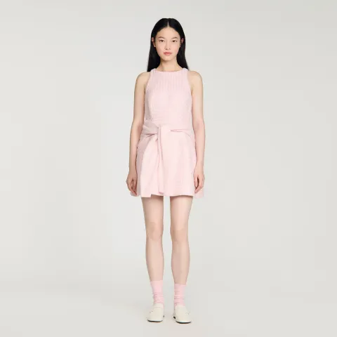 Sequin tweed short dress
