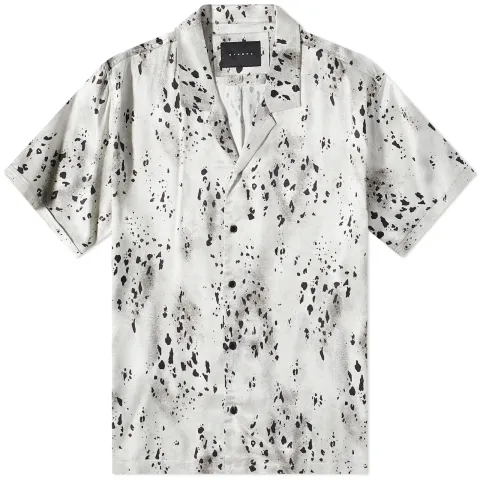 Printed Camp Collar Vacation Shirt