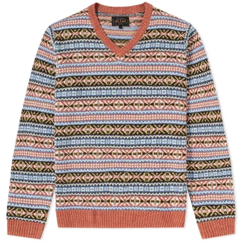 Fair Isle V-Neck Knit