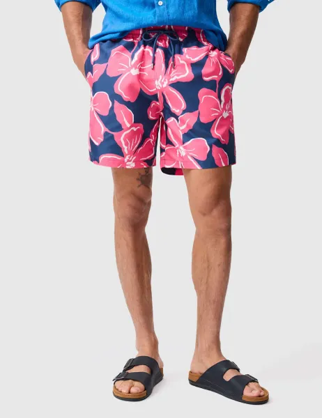 Rodd & Gunn Floral Swim Shorts Fuchsia Mix
