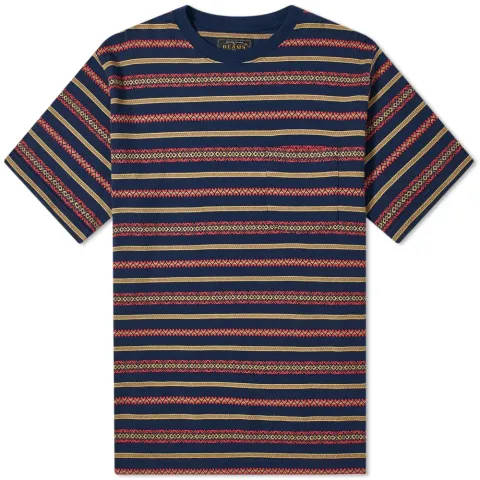 Jacquard Stripe Pocket T-Shirt
