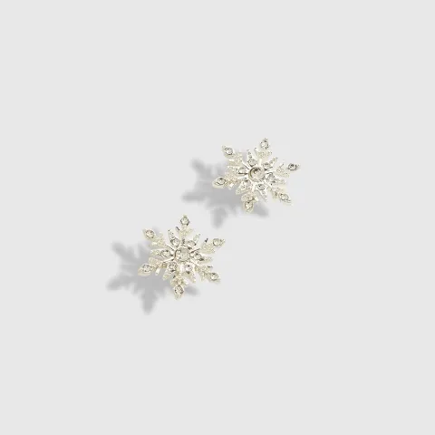 River Island Snowflake Stud Earrings