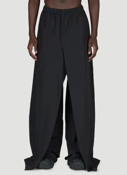 Double-Front Draped Pants