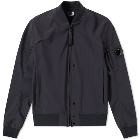 Shell Arm Lens Bomber Jacket