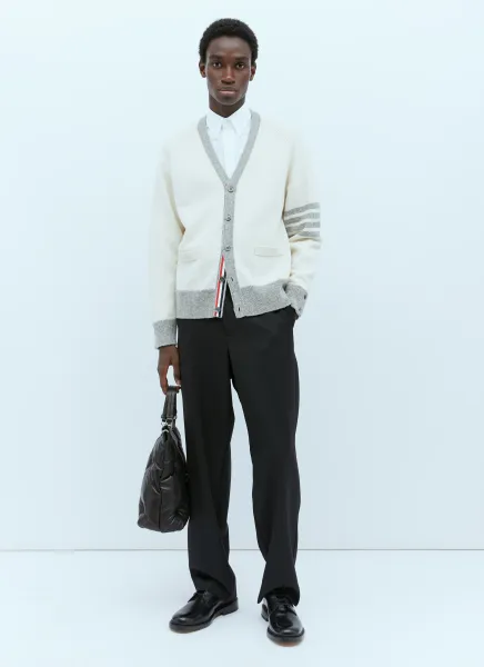 Four-Bar Jersey Stitch Cardigan