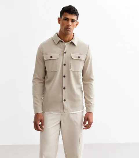 Only & Sons Men's Stone Relaxed Twill Overshirt