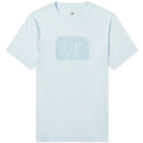 30/1 Jersey Label Style Logo T-Shirt
