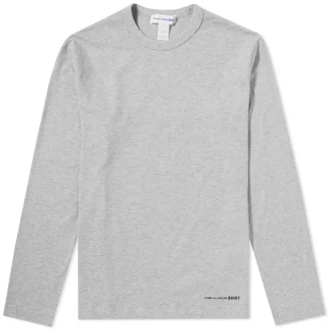Comme des Garcons SHIRT Long Sleeve Hem Logo Tee