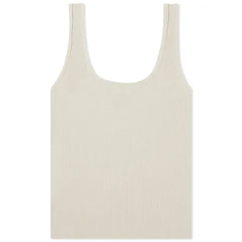 Scoop Neck Ribbed Tank Top
