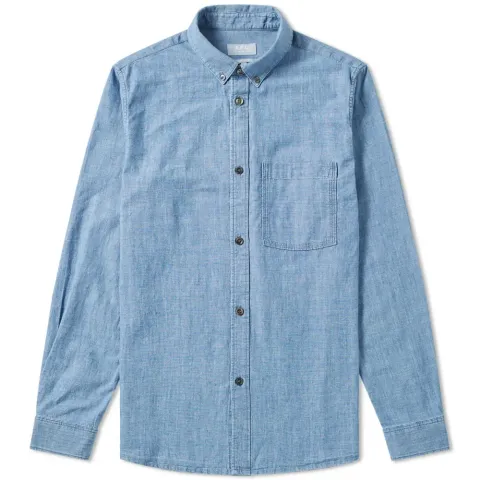 A.P.C. Button Down Clift Chambray Shirt