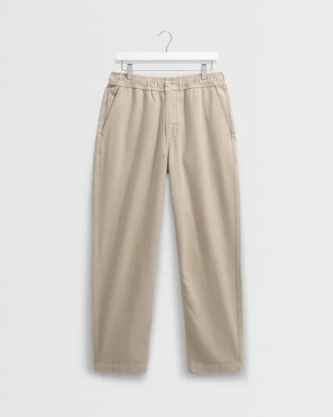 Kurt - Stone Organic Cotton Trousers