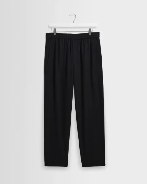 Wax London Tyne - Navy Wool Blend Trouser