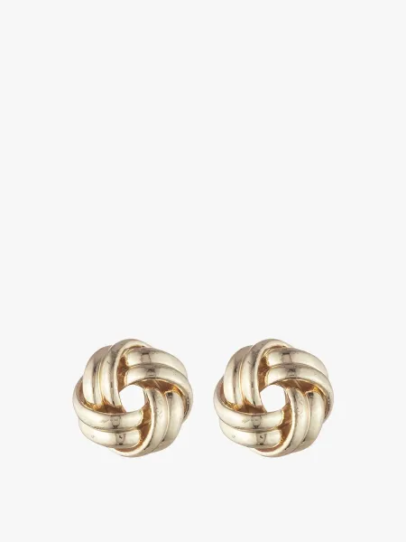 Lauren Ralph Lauren Gold Tone Knot Stud Earrings