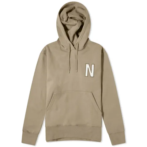 Arne Relaxed N Logo Hoodie