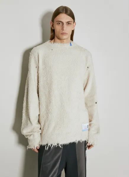 Brushed Cotton Knit Sweater